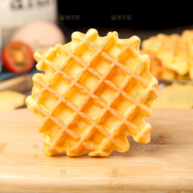 木底上的华夫饼