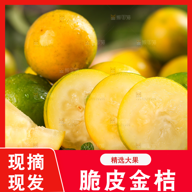木底上摆放着金橘