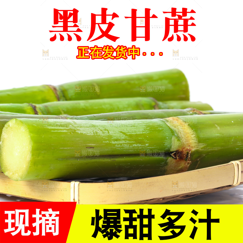 木底上放着一筐陶山青皮甘蔗