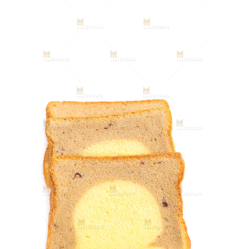 白底上的红豆双拼吐司