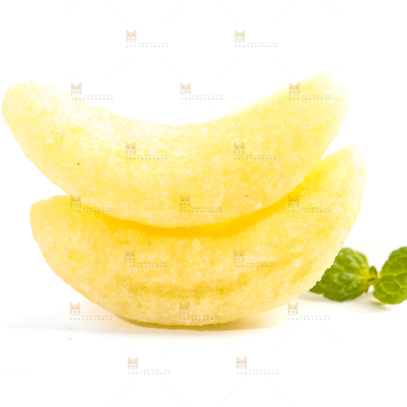 白底上的香蕉酥