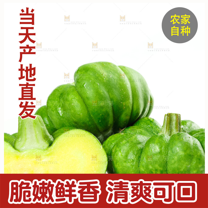 白底上放着姜柄瓜