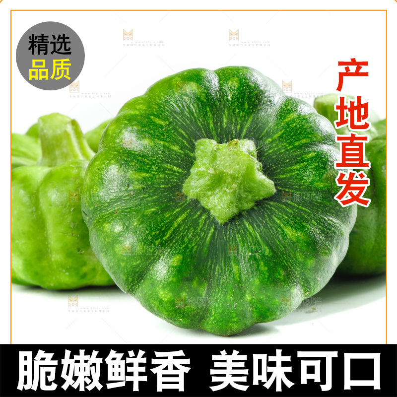 白底上放着姜柄瓜