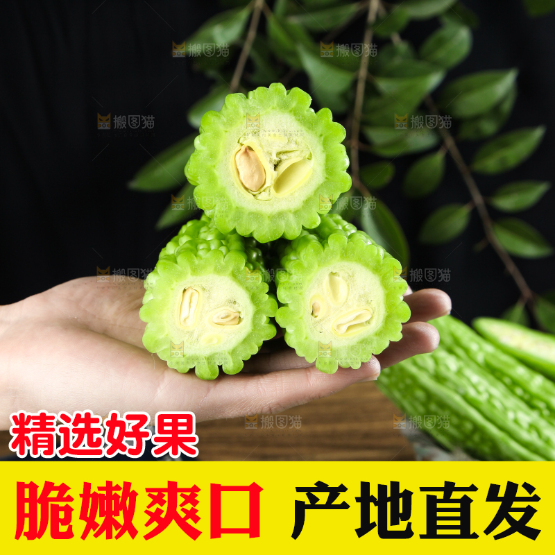 篮子里装着苦瓜