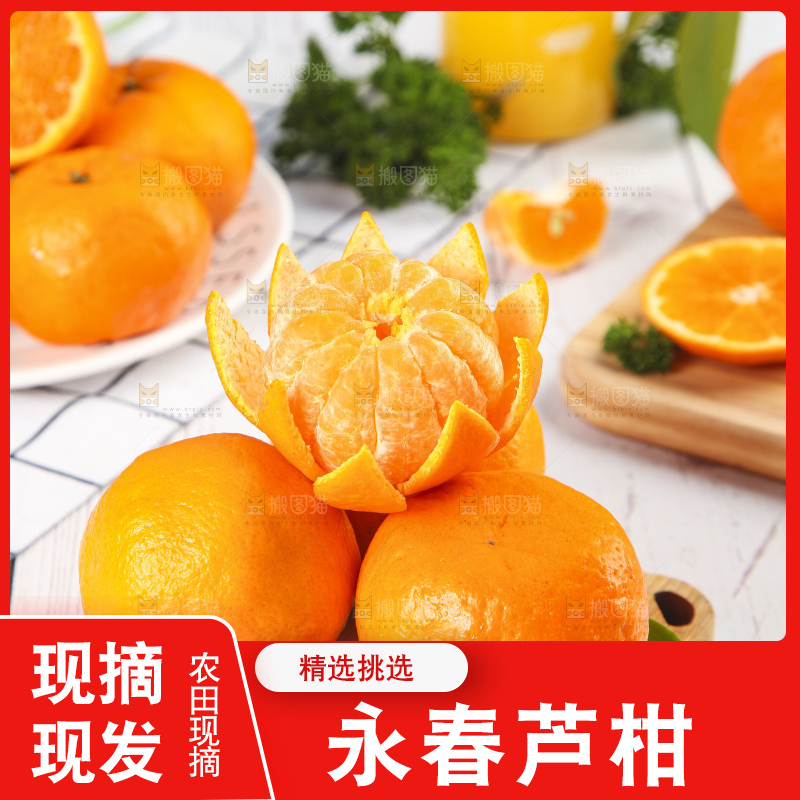 木板上放着柑橘