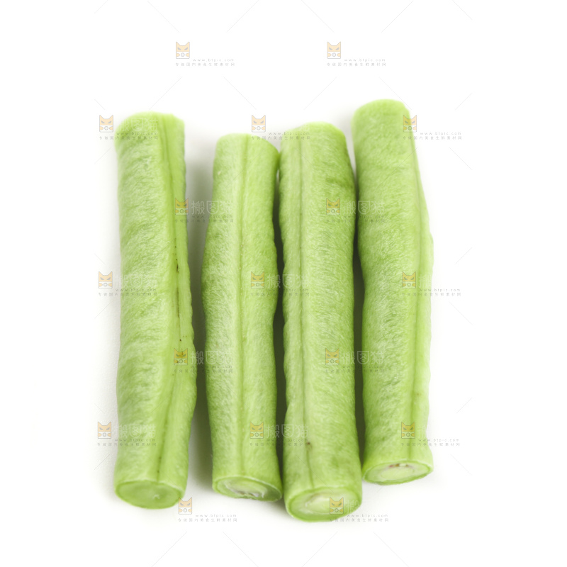 白底上的豇豆
