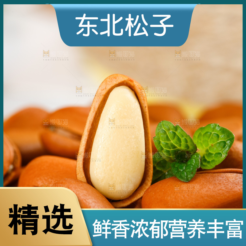 石板上的巴西原味松子