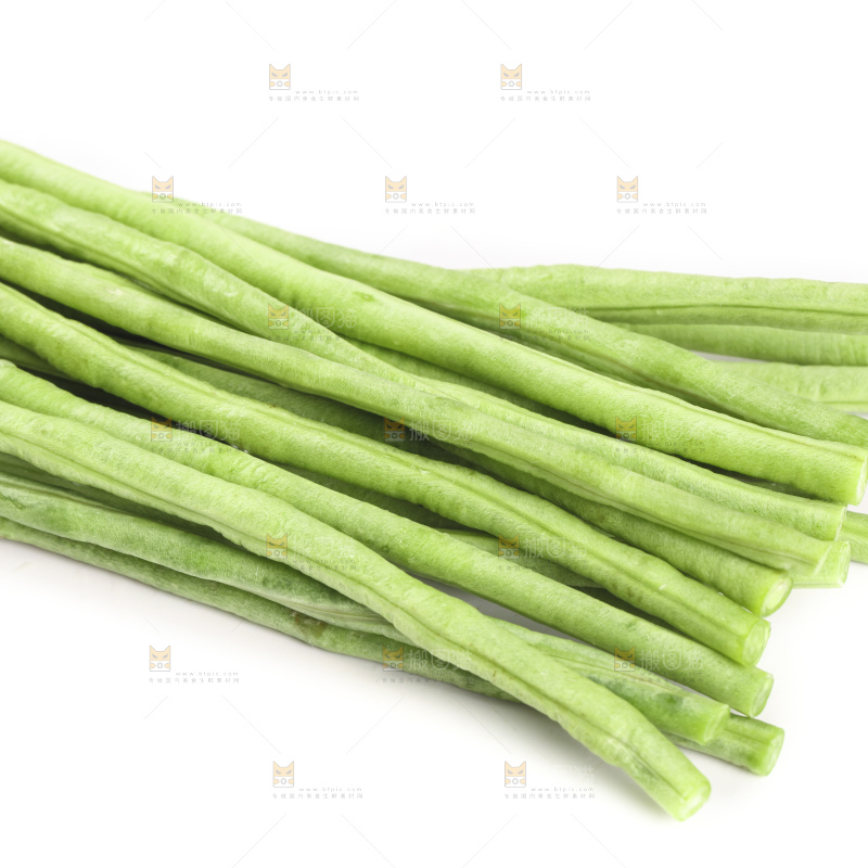 白底上的豇豆