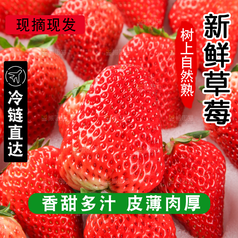 箱子里的奶油草莓