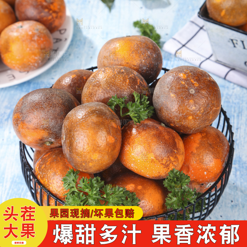 框子里装着新鲜乌柑