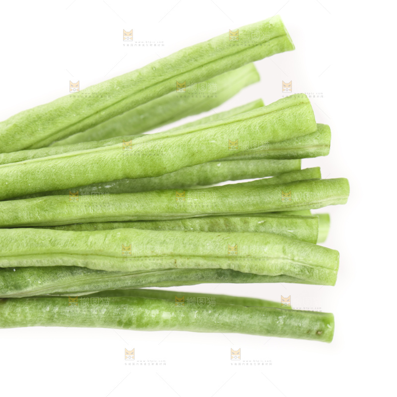 白底上的豇豆