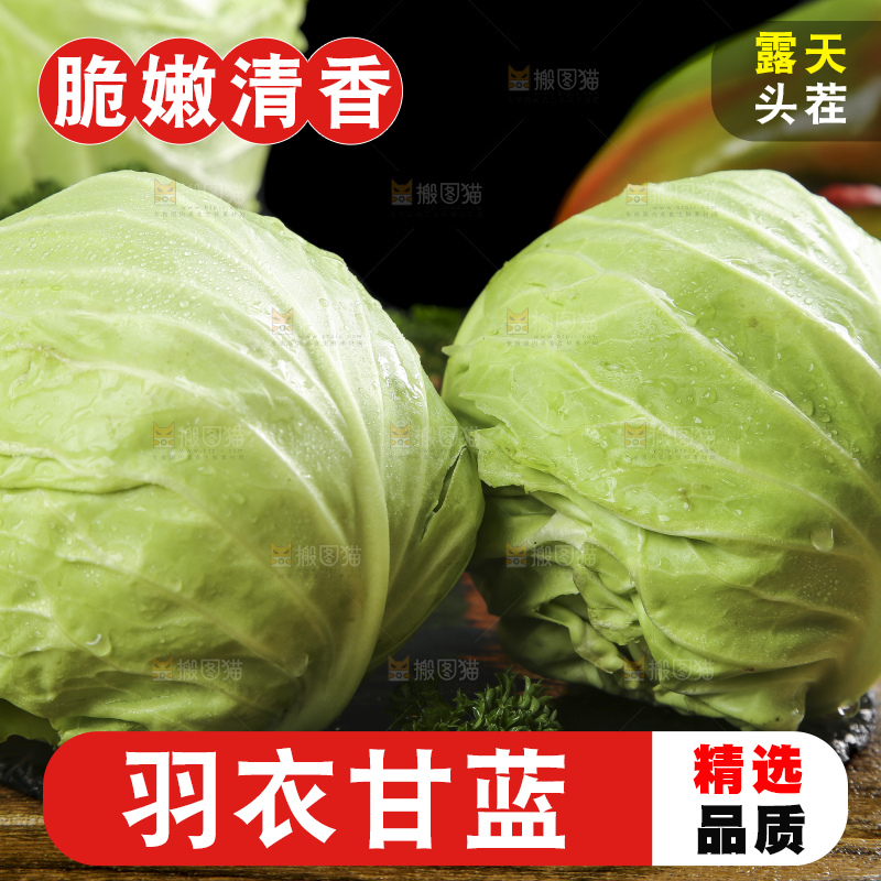 黑石板上的卷心菜