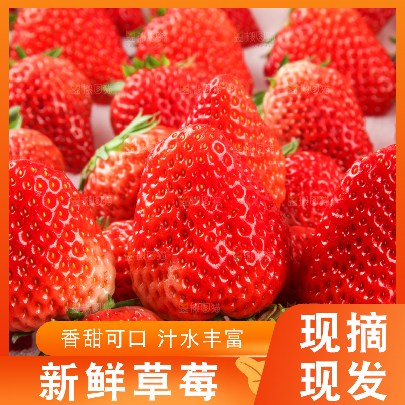 箱子里的奶油草莓
