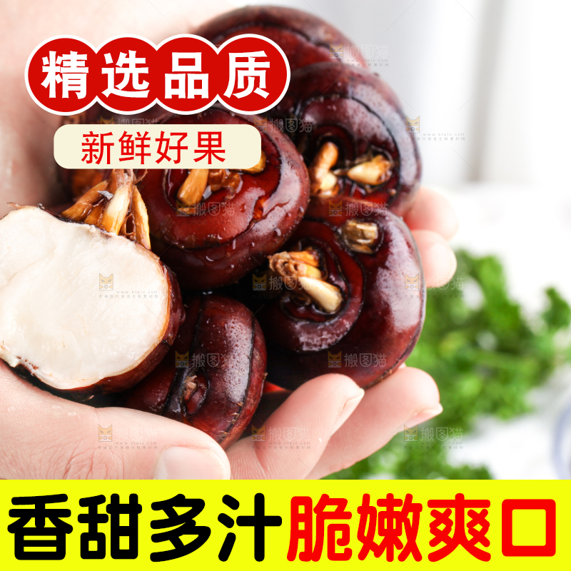 手里捧着农家马蹄