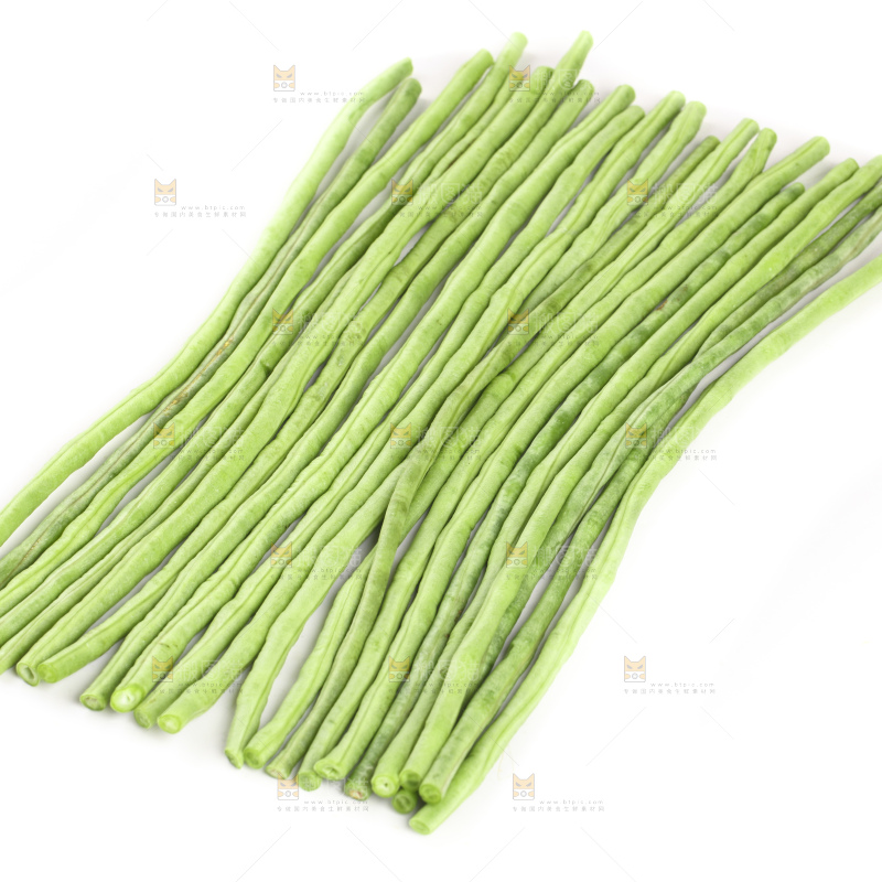 白底上的豇豆