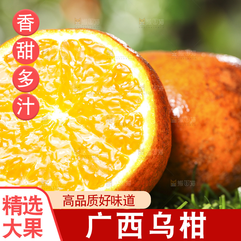 草地上放着切开的乌柑