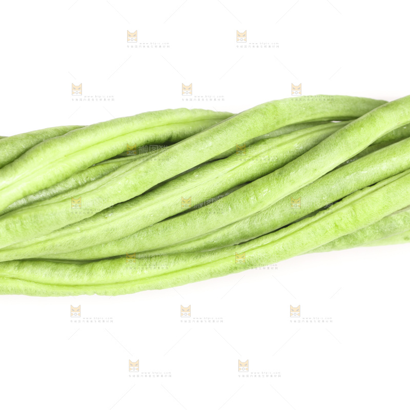 白底上的豇豆