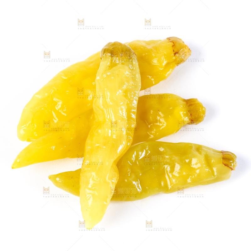 白底上的小米辣椒