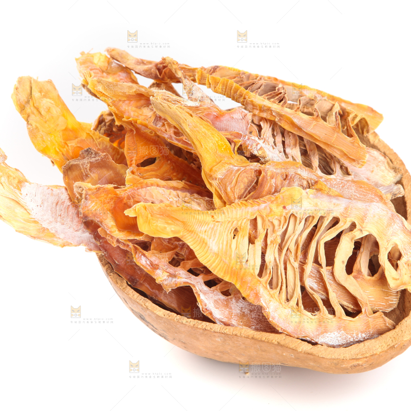 白底上的冬笋片