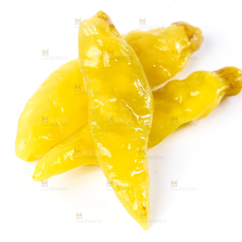 白底上的小米辣椒