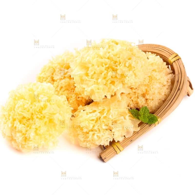 白底上放着古田银耳