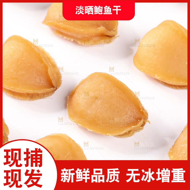 浅底上的北海鲍鱼干