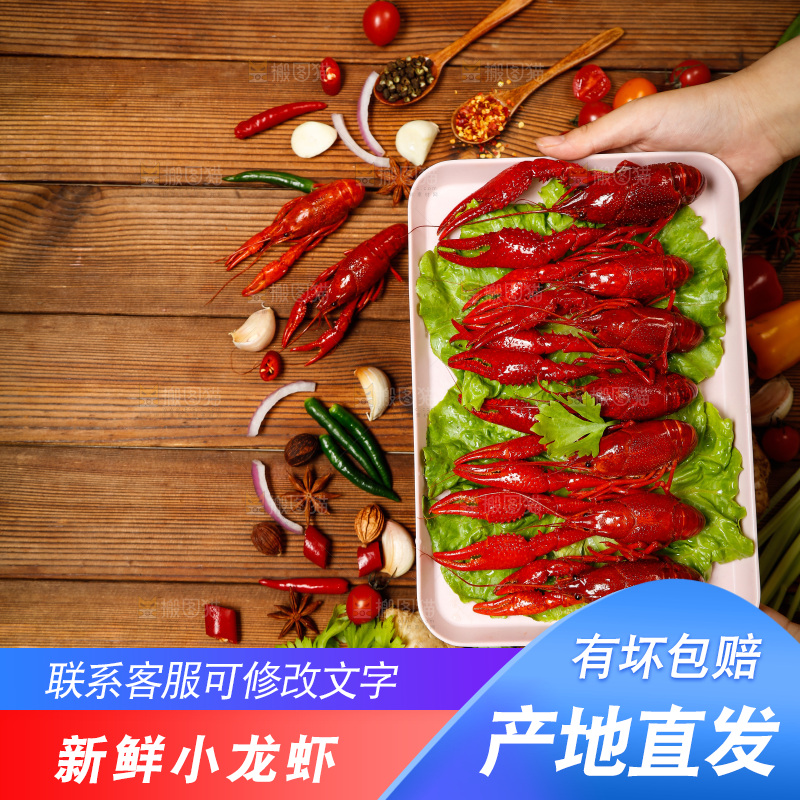 龙虾背景纹理