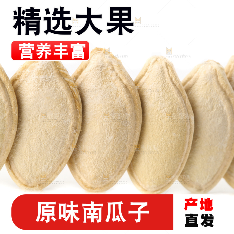 白底上的纸皮南瓜子