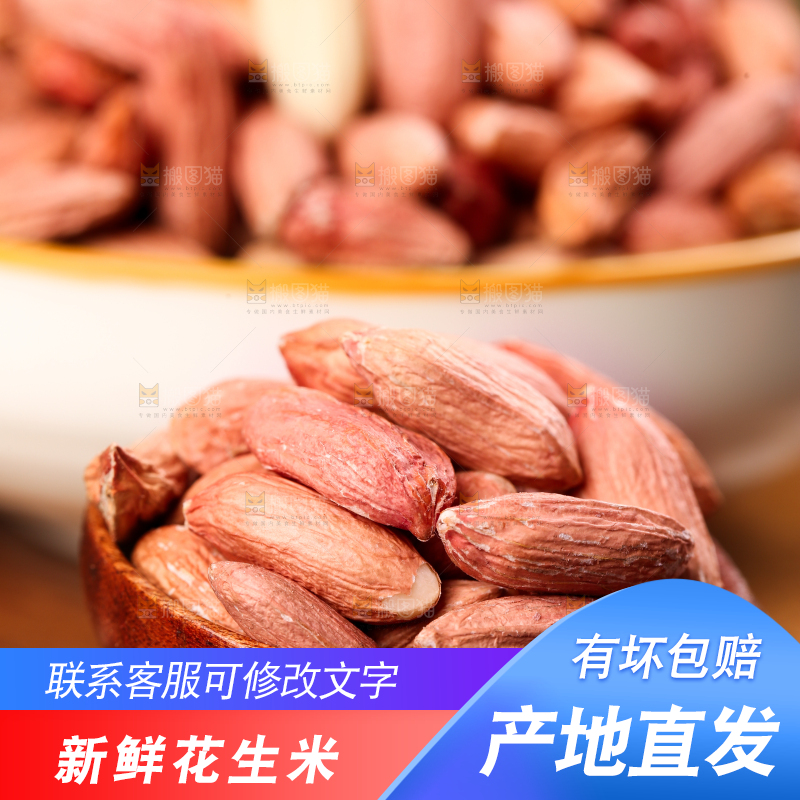 勺子里放着小瘪子花生米