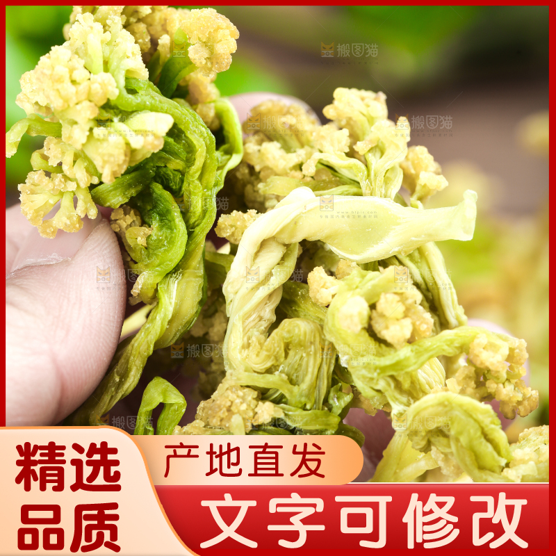 手拿干花菜