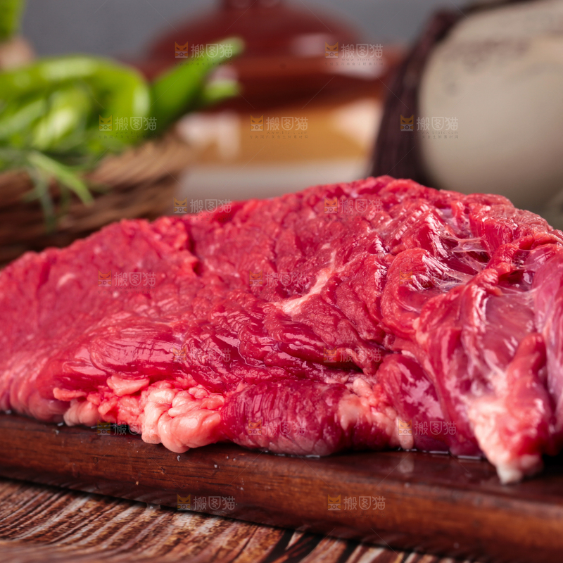木底上的贵州土黄牛肉