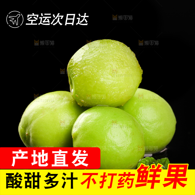 黑底上放着云南大理青梅