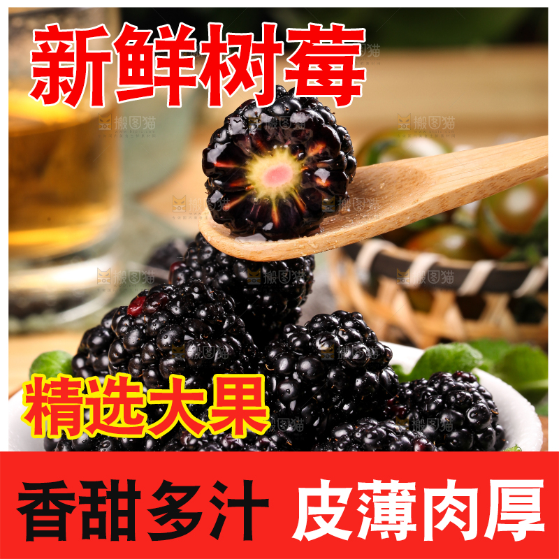 勺子里的黑树莓