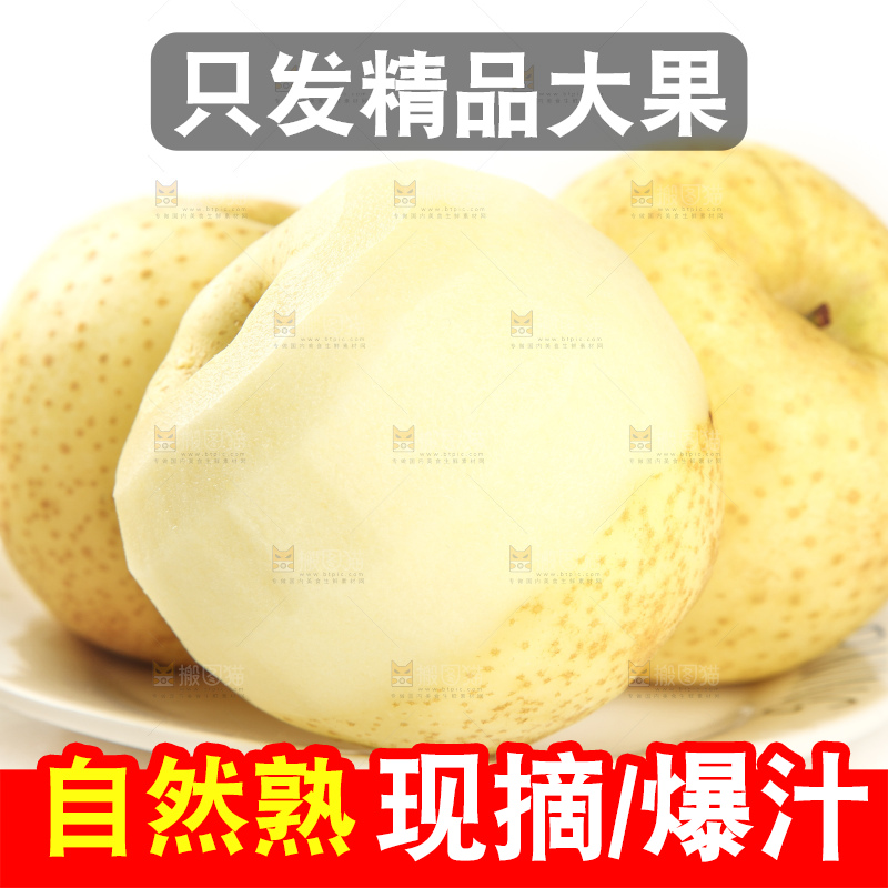 一盘山东黄金帅苹果放在白底上