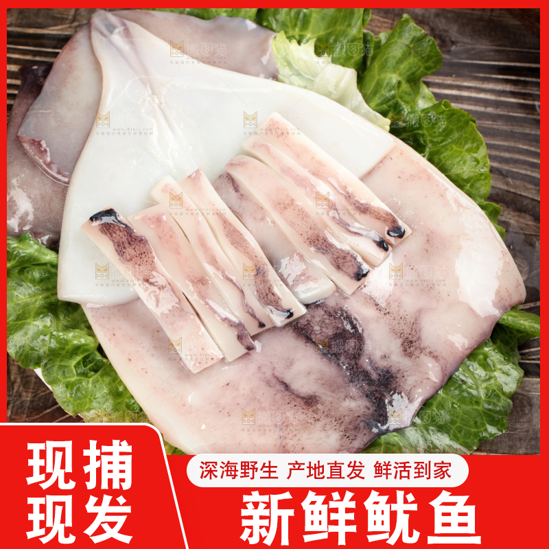 盘子里装着鱿鱼条