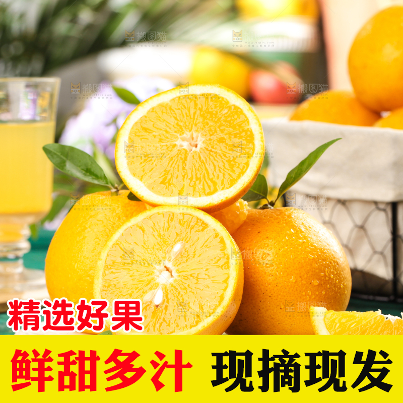蓝底上的常山胡柚