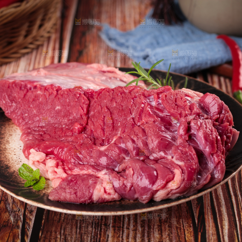 木底上的贵州土黄牛肉
