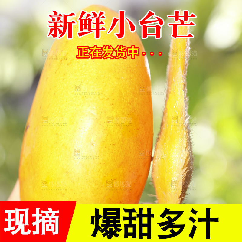 手拿小台芒果核
