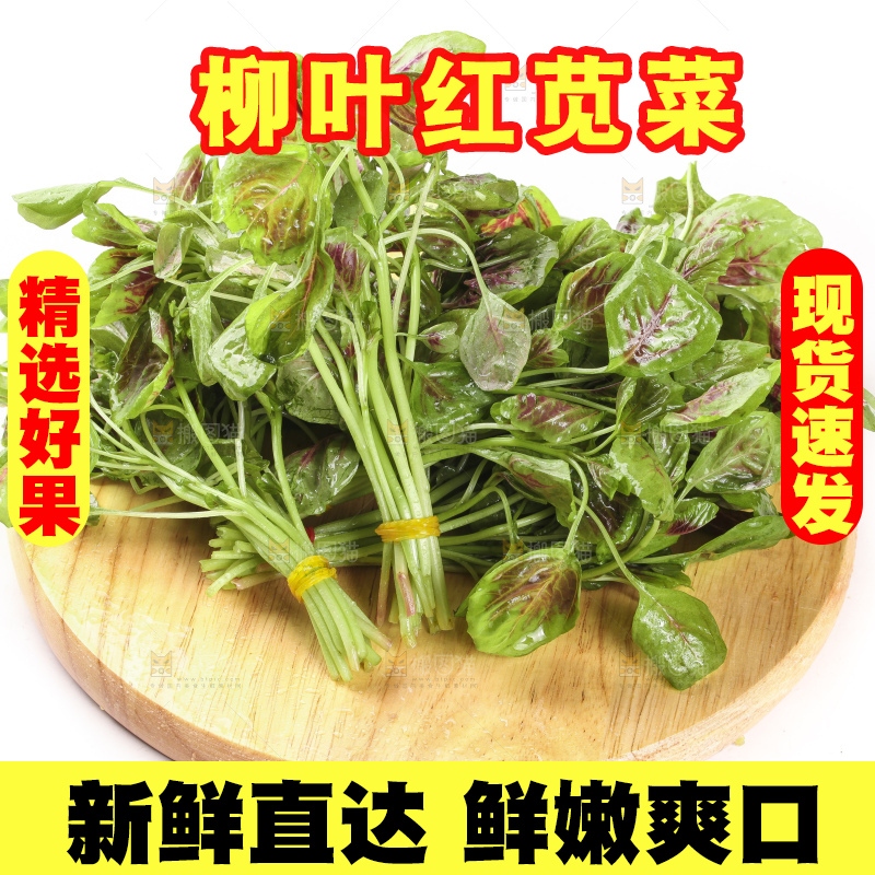 木底上的红苋菜