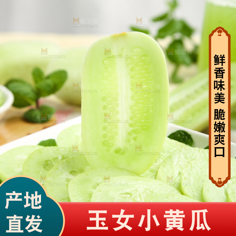 木底上的玉女黄瓜片