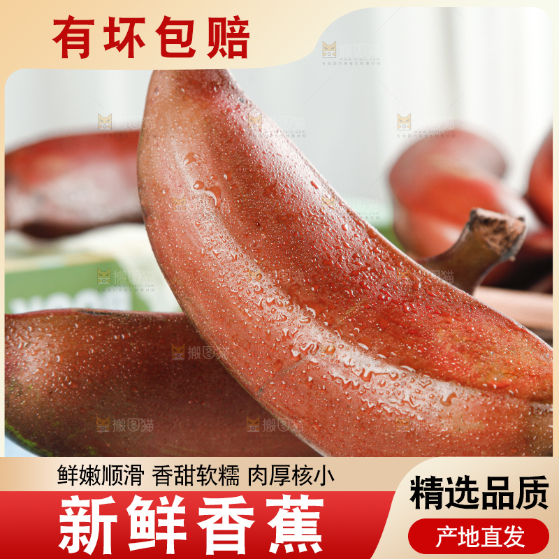 蓝底上摆放着红皮美人蕉