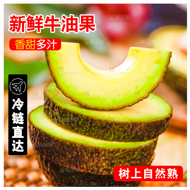 浅底上的巨无霸牛油果