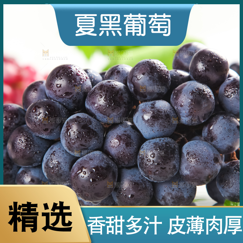 石板上的新鲜葡萄