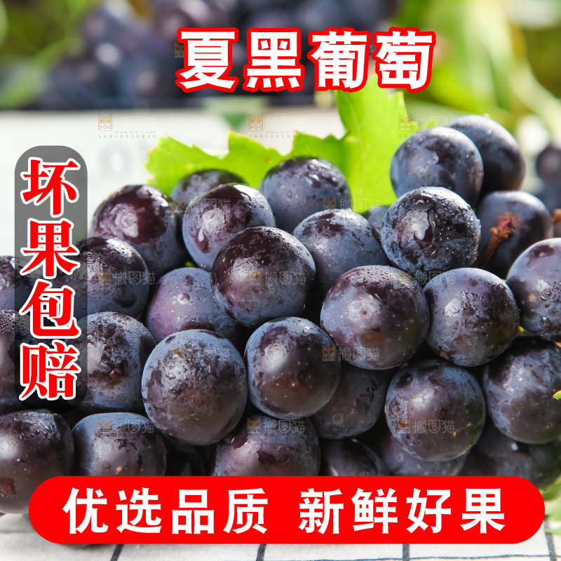 黄底上放着黑加仑葡萄
