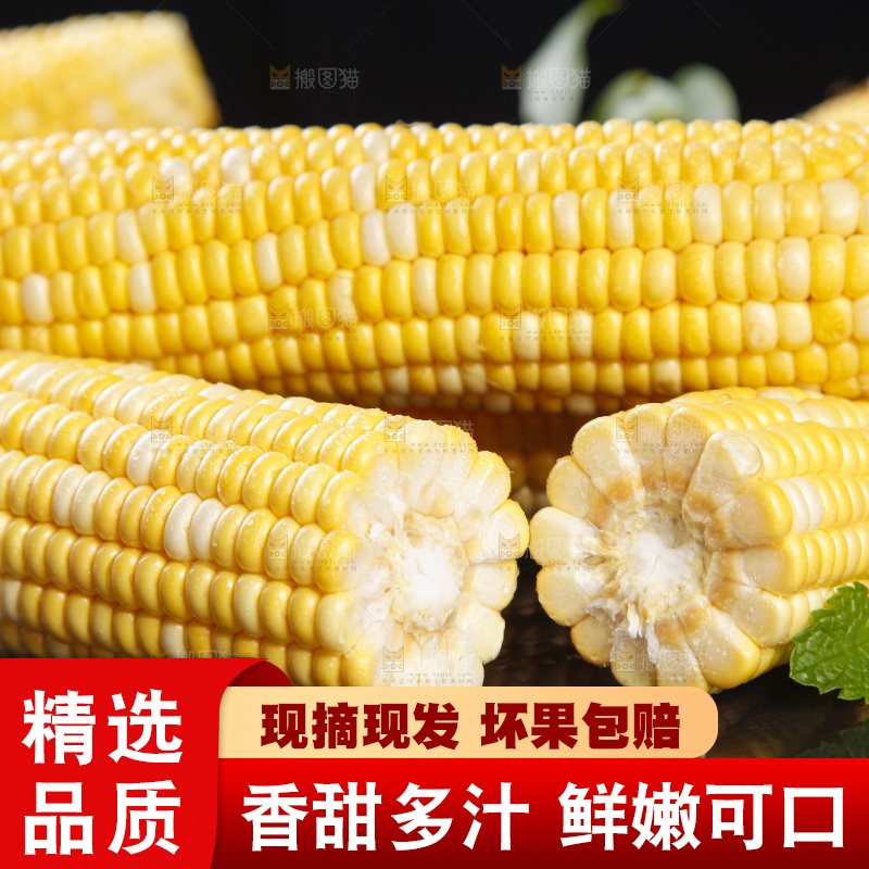 黑底上的云南水果玉米