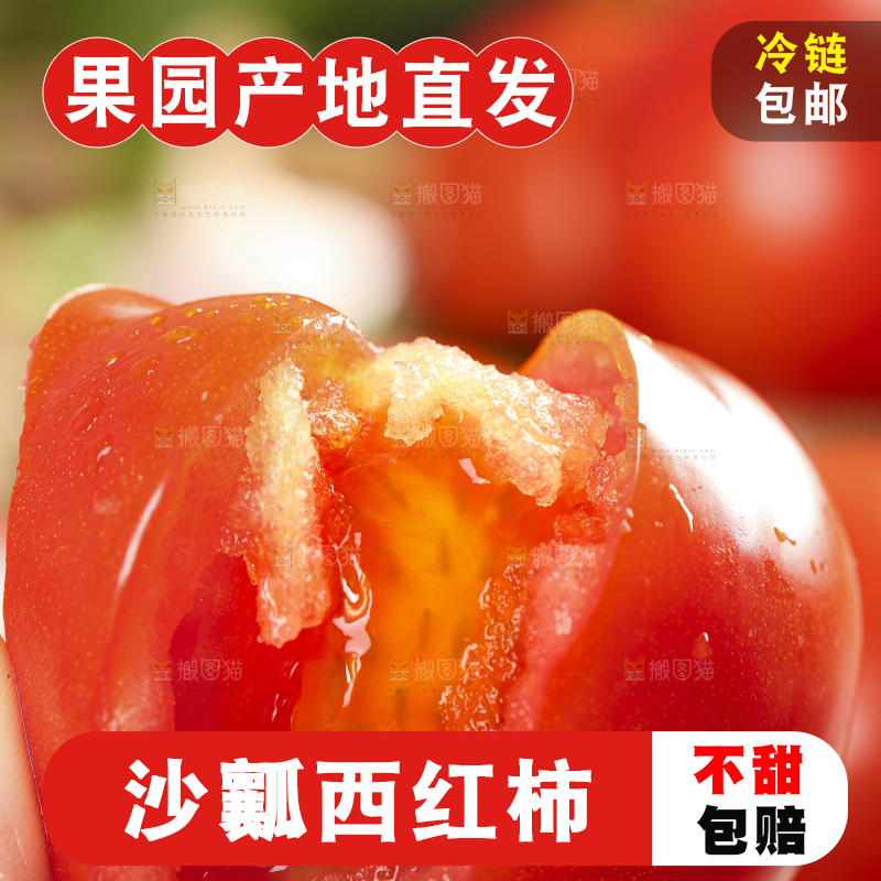 深底上放着新鲜西红柿