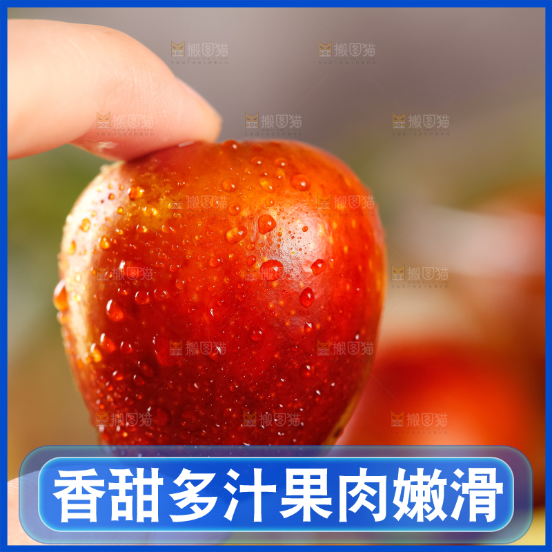 手里拿着沾化冬枣