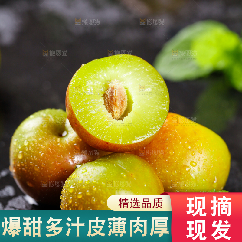 半边红脱骨李主图