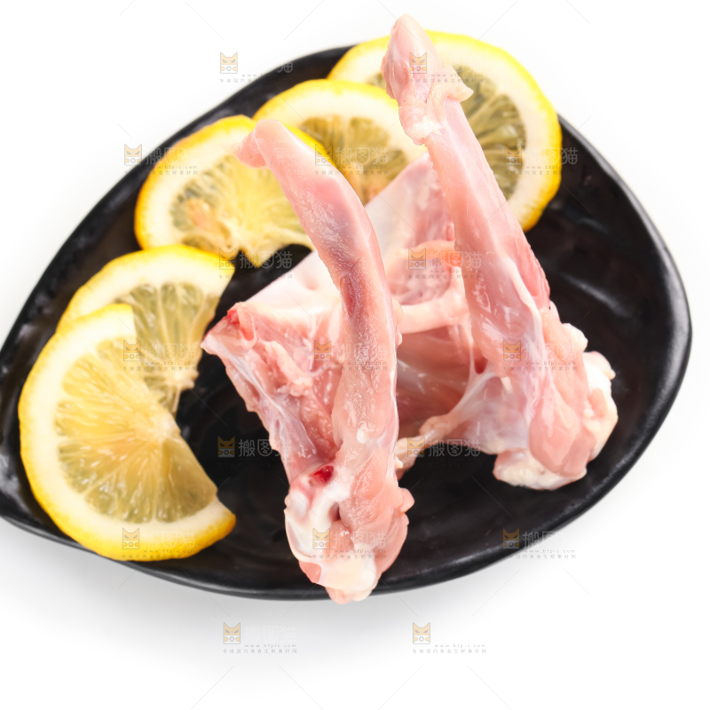 白底上的鸭锁骨