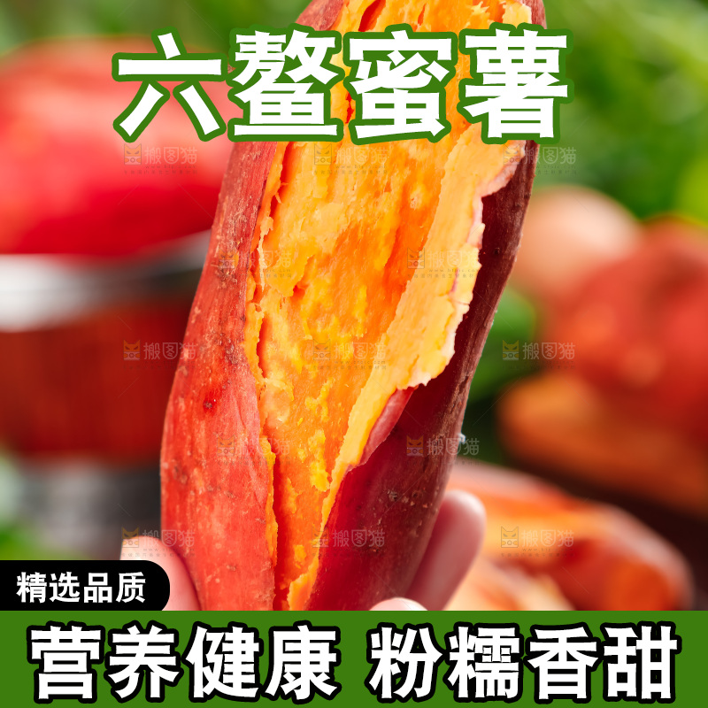 手里拿着板栗薯